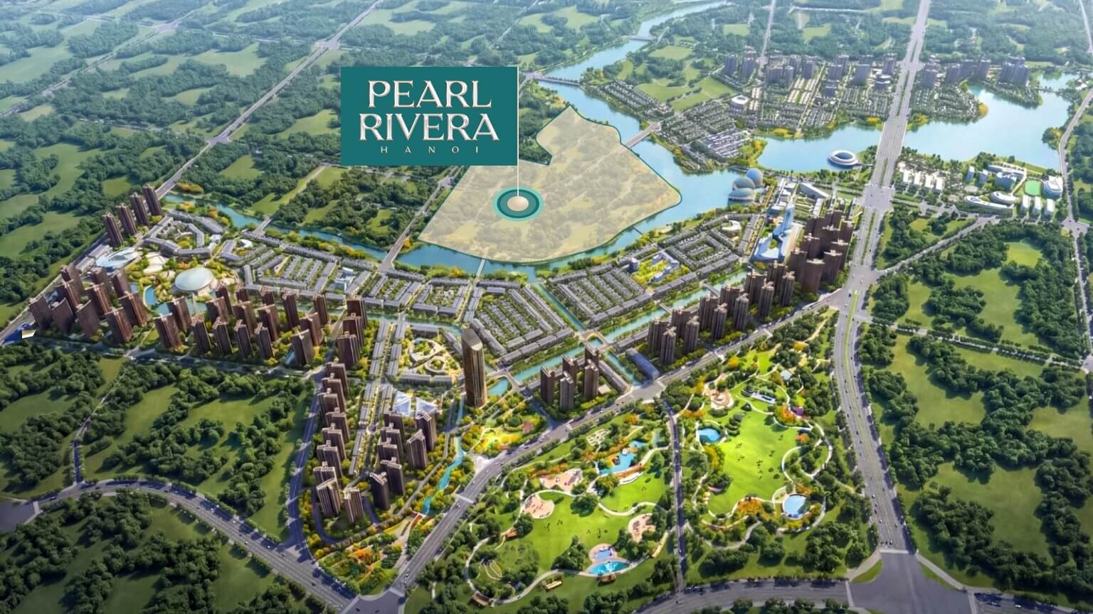 vị trí dự án pearl rivera hà nội mê linh