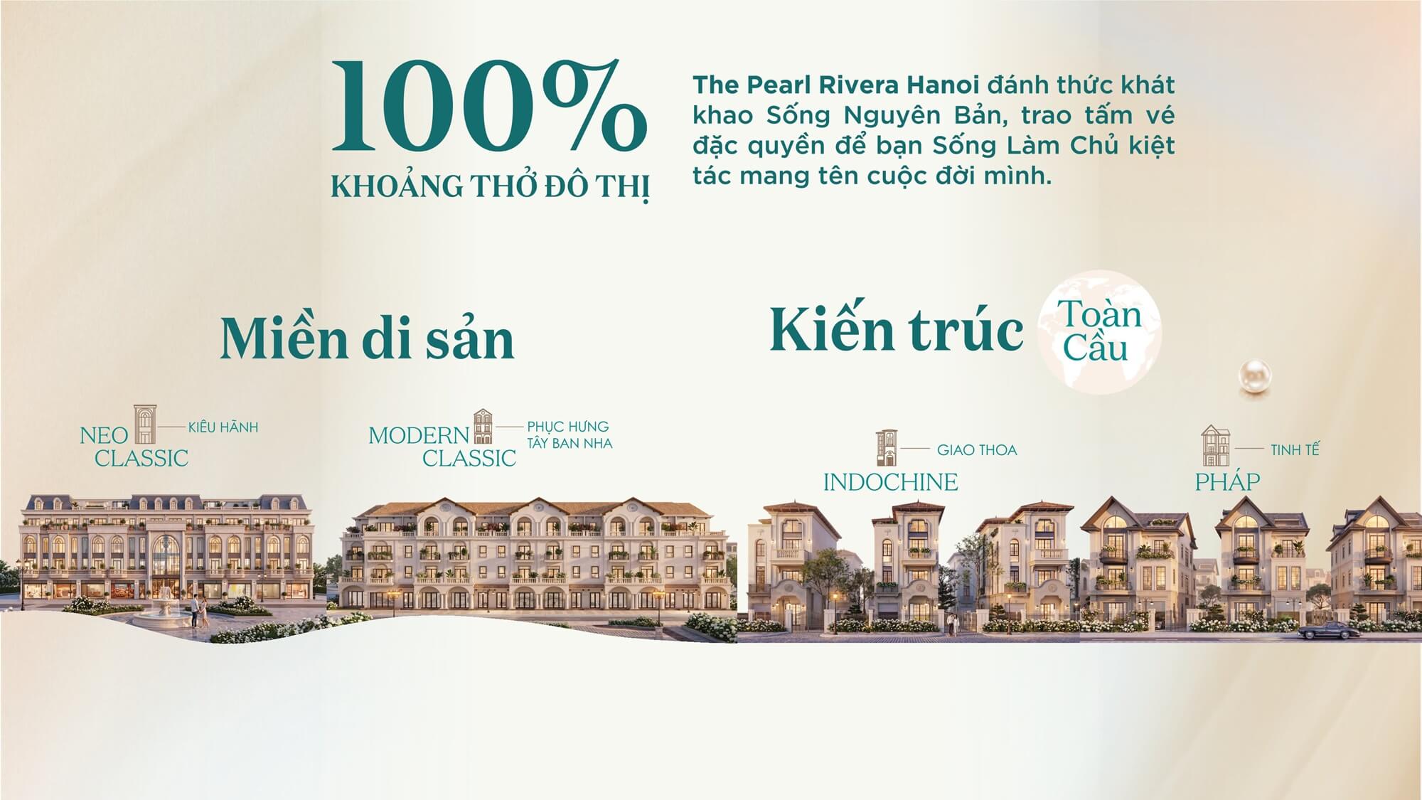 kiến trúc dự án pearl rivera hà nội