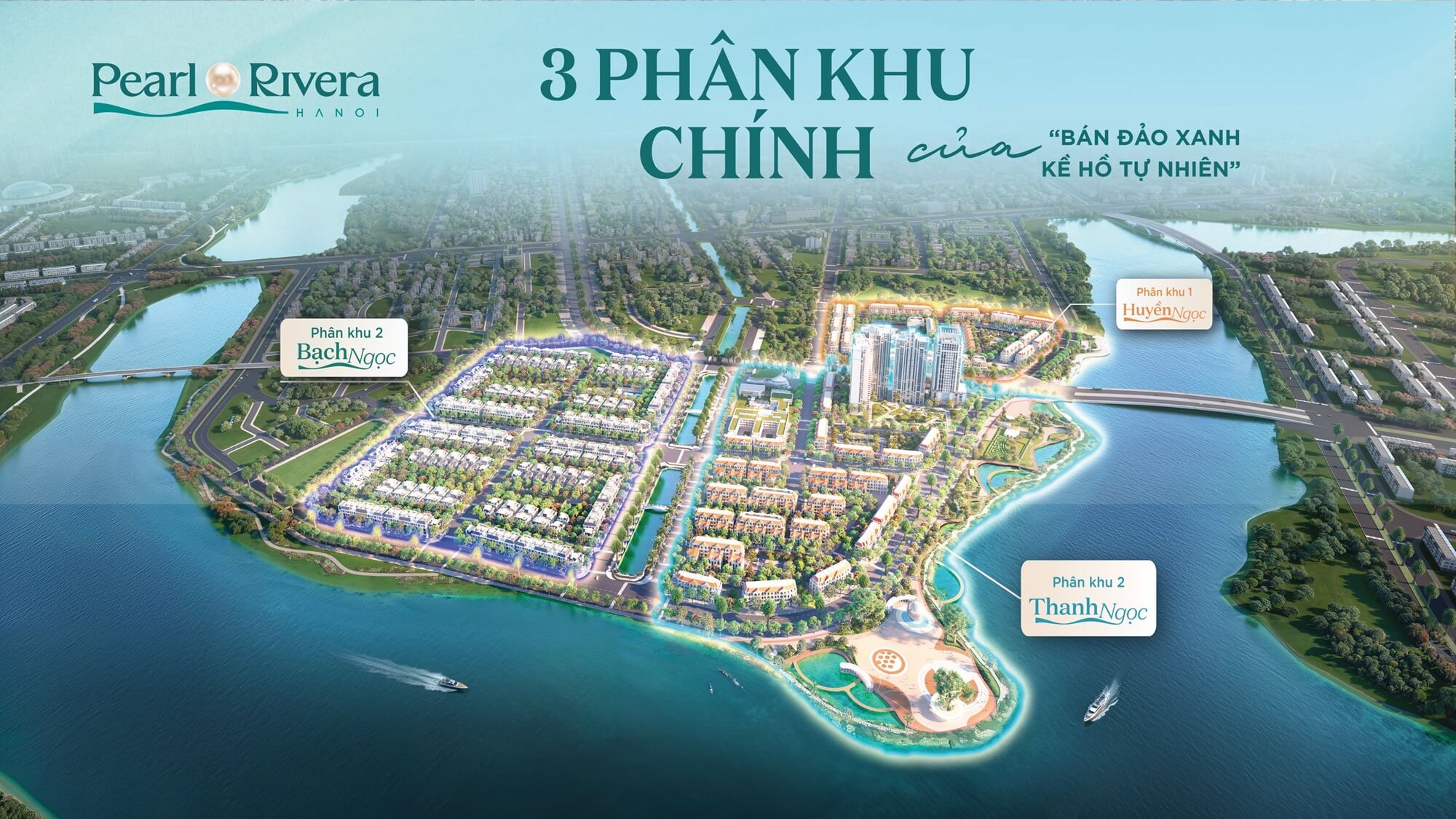 mặt bằng các phân khu dự án pearl rivera hà nội mê linh