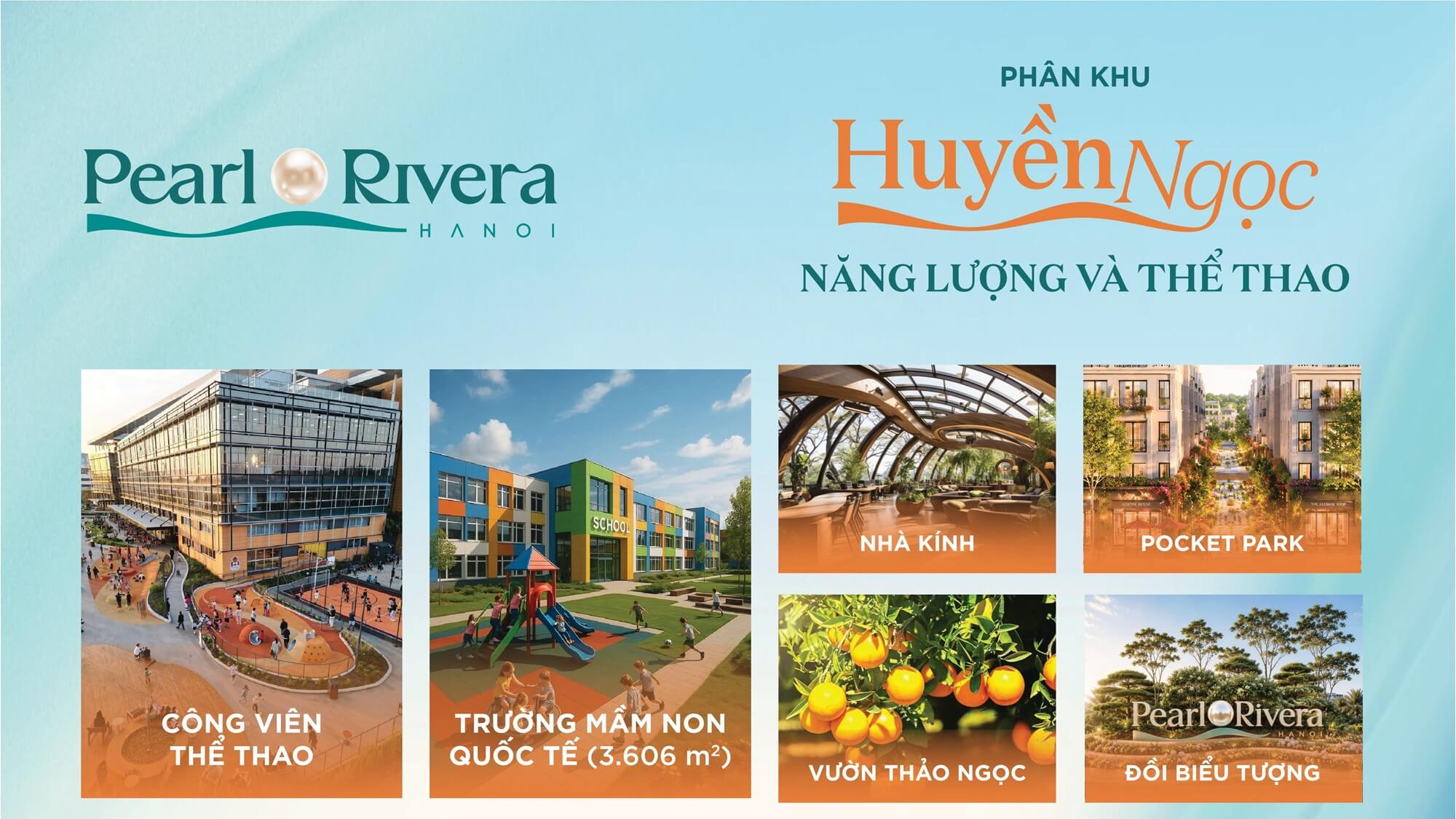 tiện ích dự án pearl rivera hà nội mê linh