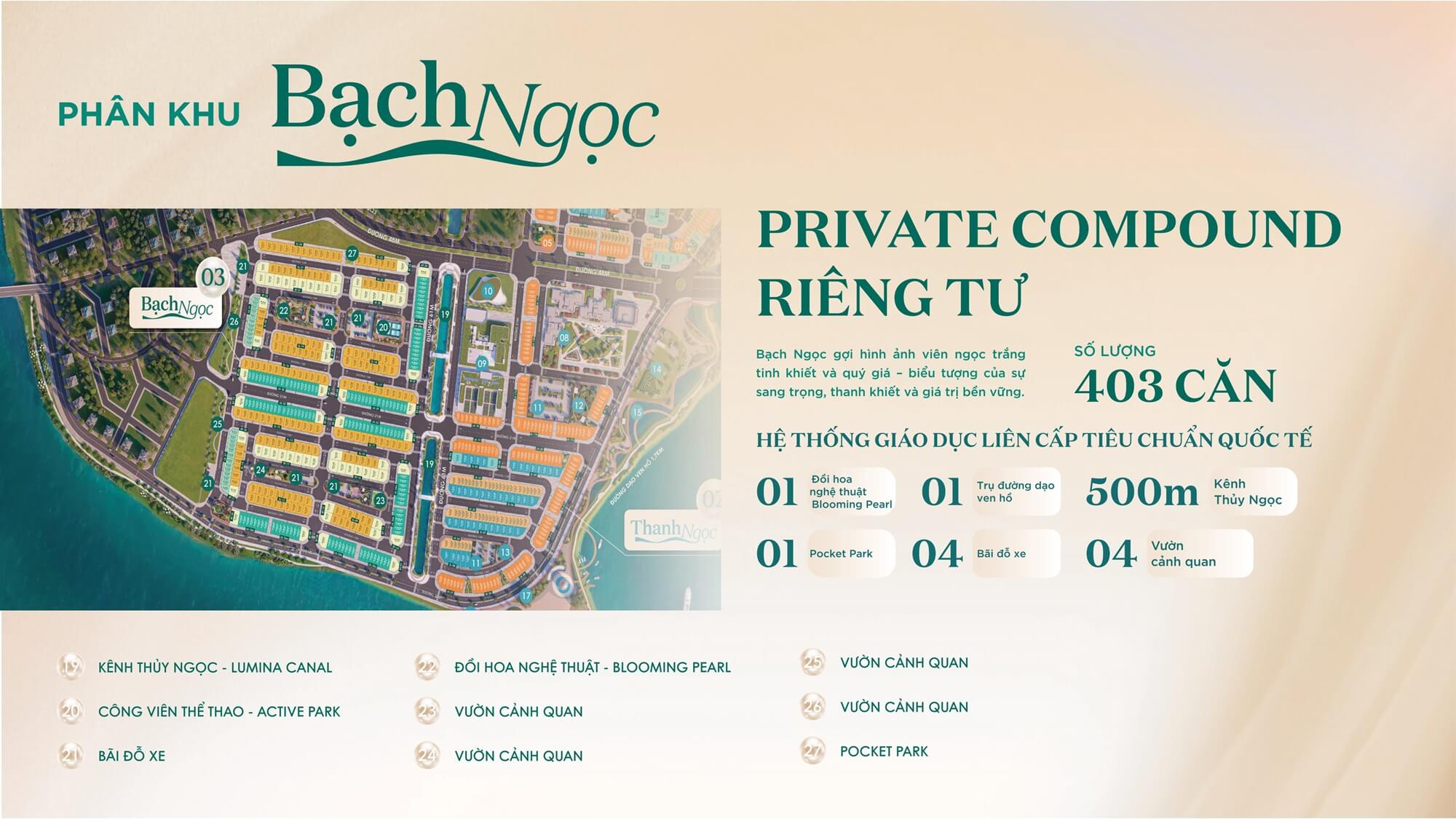 phân khu bạch ngọc dự án pearl rivera hà nội mê linh